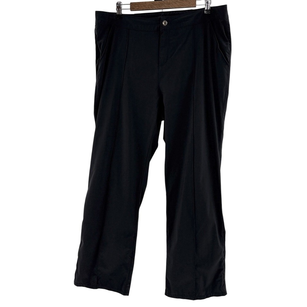 Royal Robbins‎ Black Nylon Stretch Performance Pants Sz 16 Lightweight Gorpcore